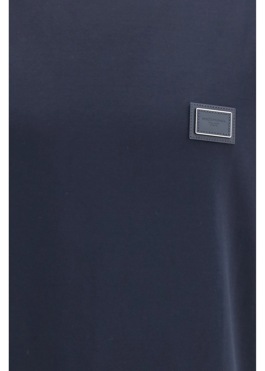 Tricou Cotton T-shirt with logo plaque - Img 3