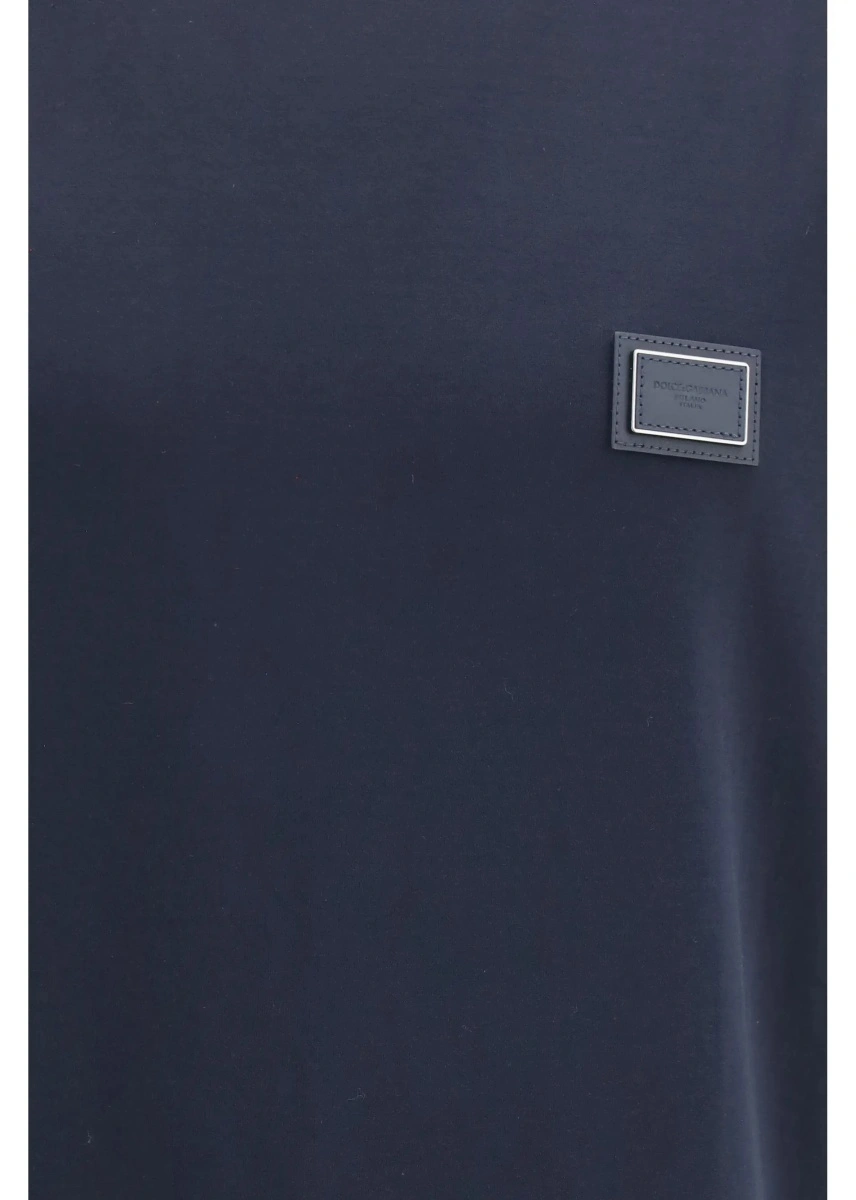 Tricou Cotton T-shirt with logo plaque - Img 3