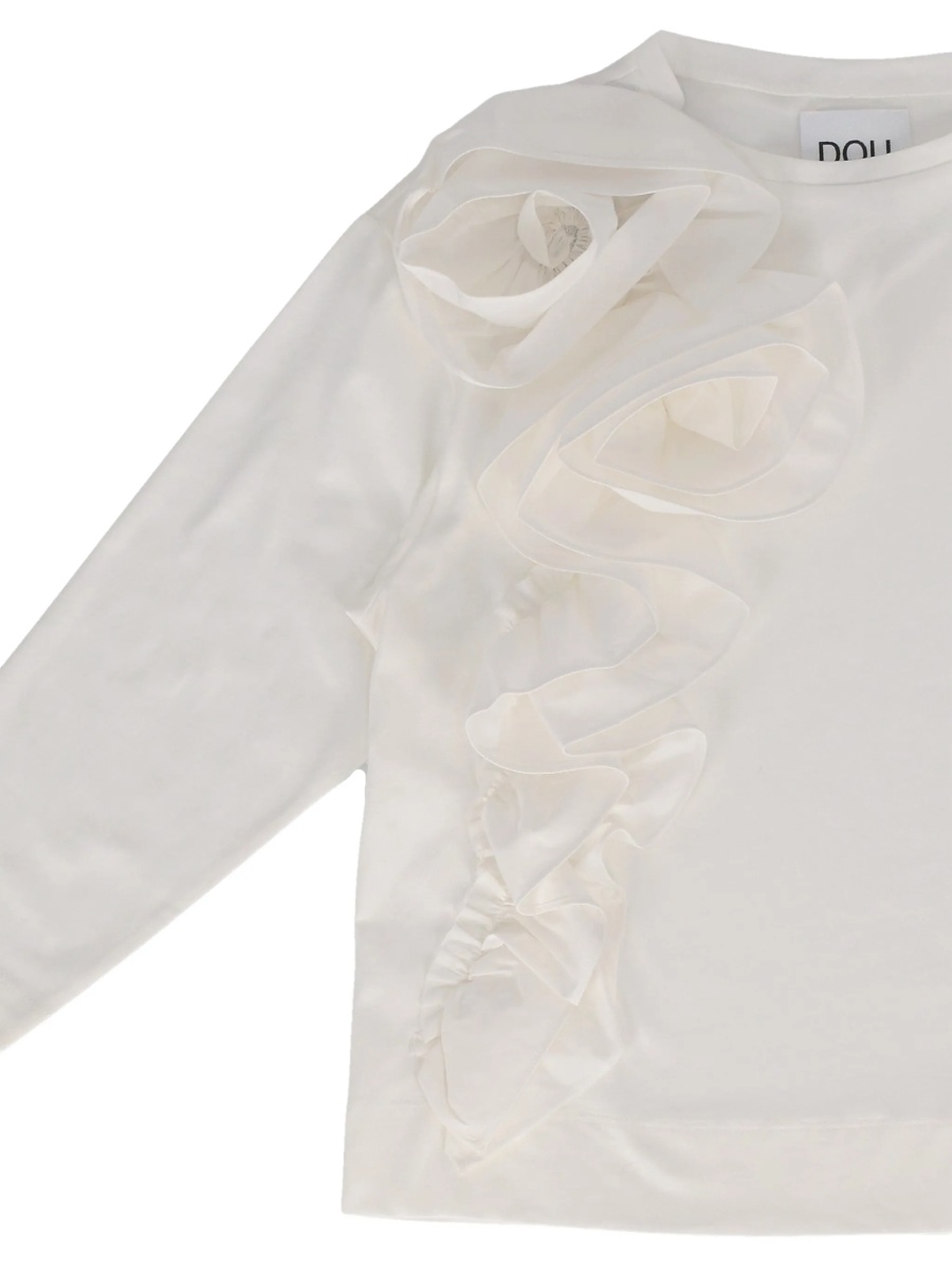 Tricou Dou-Uod alb din bumbac - Img 3