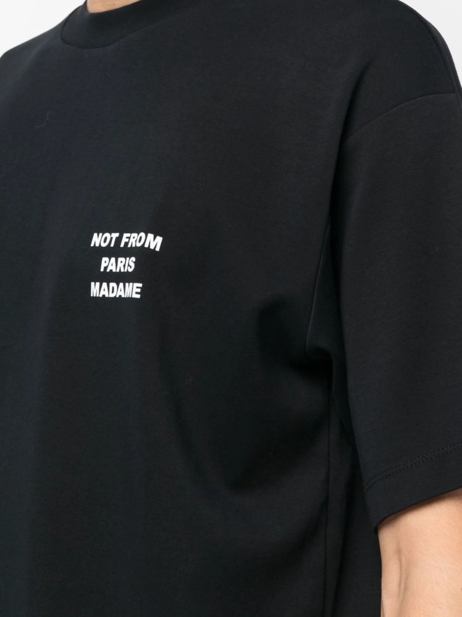 Tricou DRÔLE DE MONSIEUR negru - Img 5