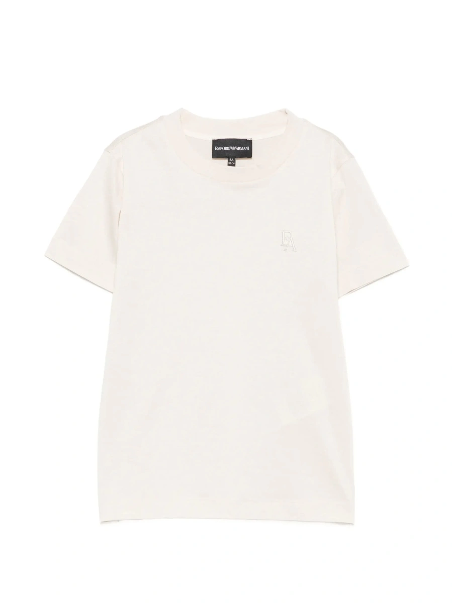 Tricou EMPORIO ARMANI KIDS alb din bumbac - Img 6