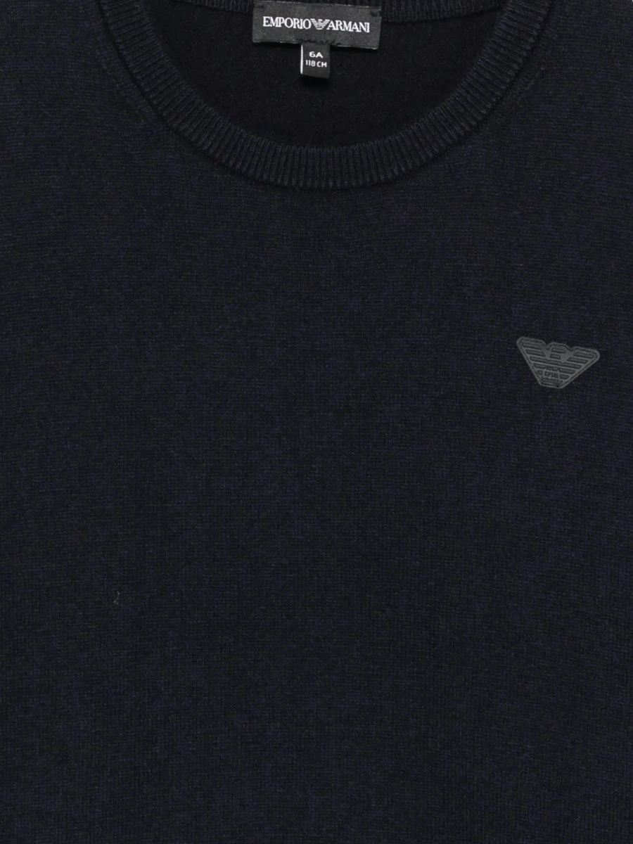 Tricou EMPORIO ARMANI KIDS albastru din bumbac - Img 5