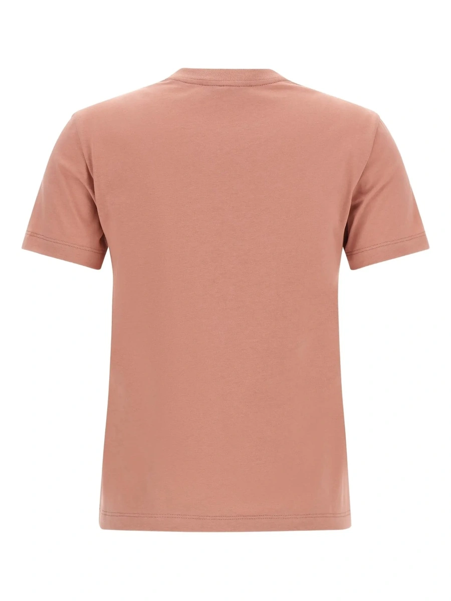 Tricou Fendi roz din bumbac - Img 4