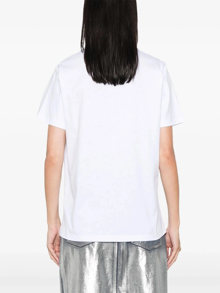 Tricou Ganni alb - Img 4