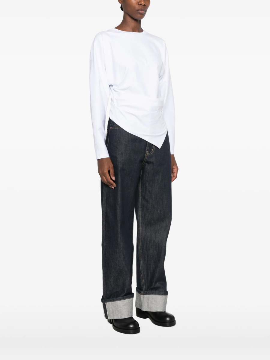 Tricou Ganni alb - Img 3