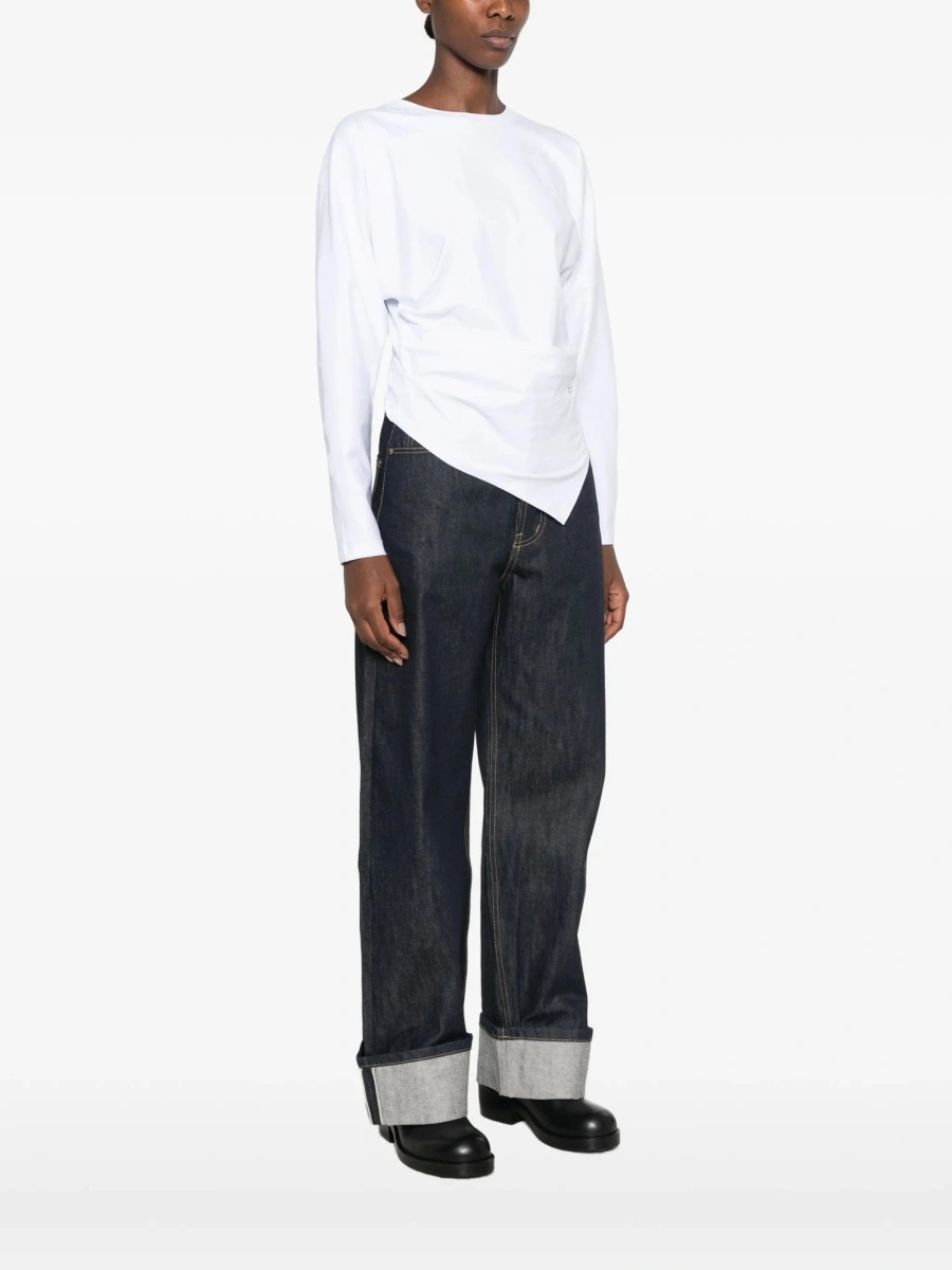 Tricou Ganni alb - Img 3