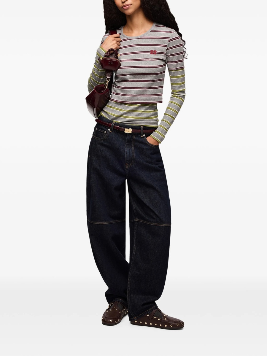 Tricou Ganni gri - Img 2