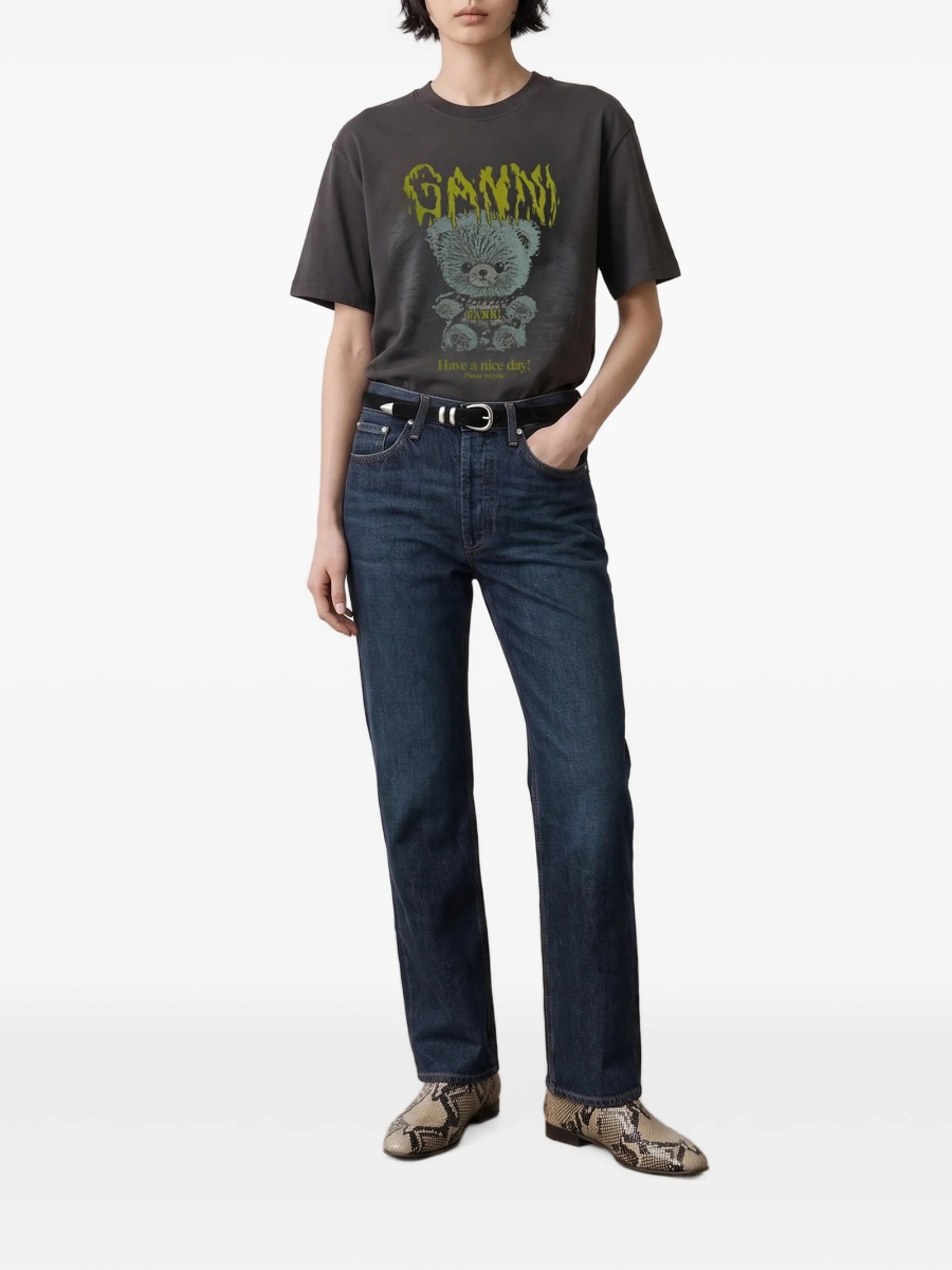 Tricou Ganni gri - Img 2