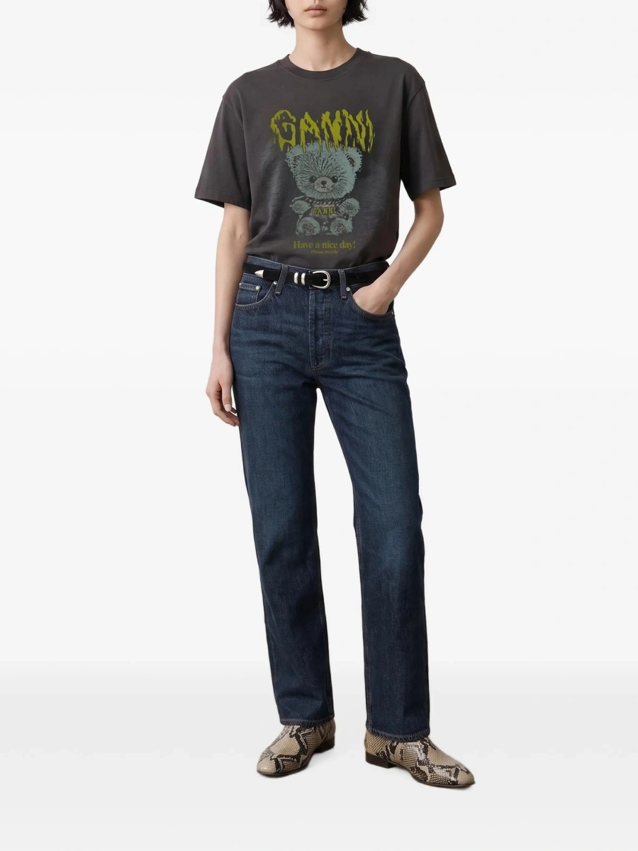 Tricou Ganni gri - Img 2