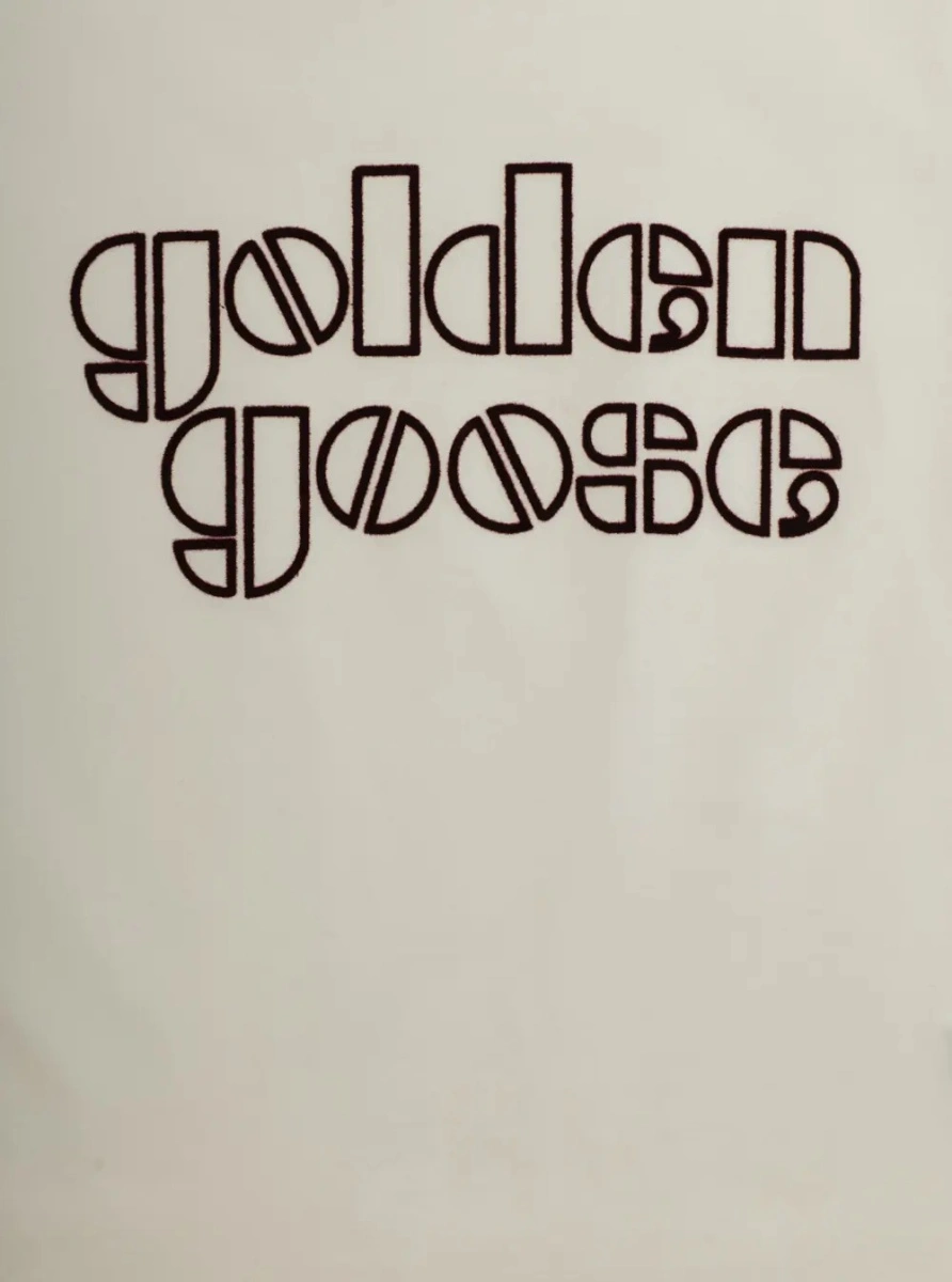 Tricou GOLDEN GOOSE KIDS alb din bumbac - Img 3