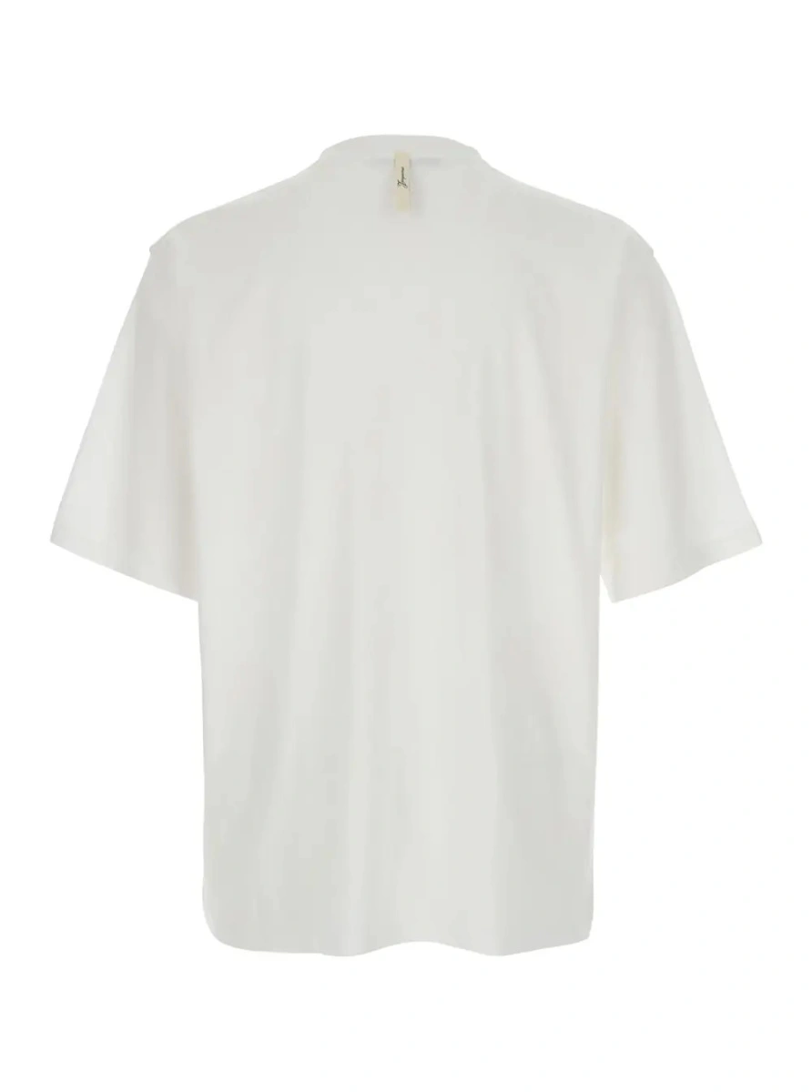 Tricou JACQUEMUS alb din bumbac 'Le T-Shirt Jacquemus' - Img 2