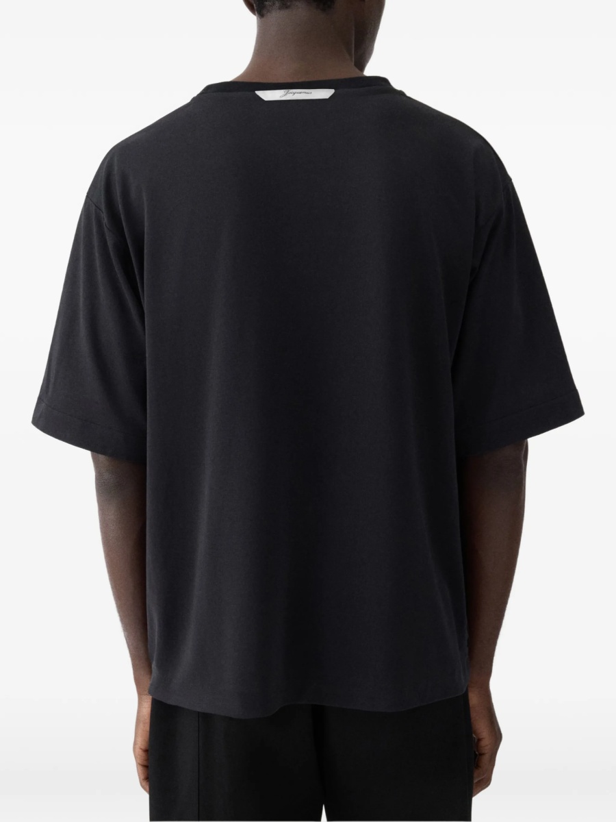 Tricou JACQUEMUS Rond Carré negru - Img 3