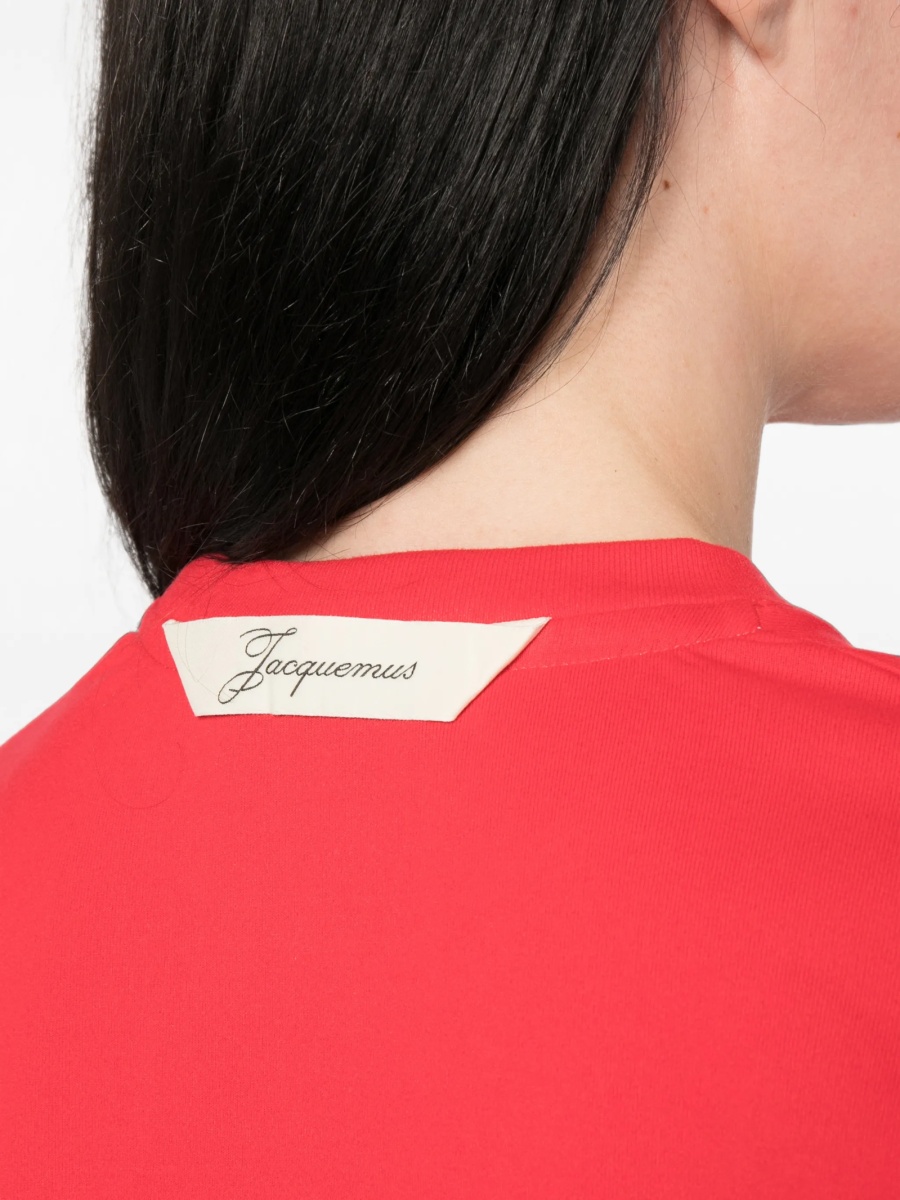Tricou JACQUEMUS Rond Carré rosu - Img 5