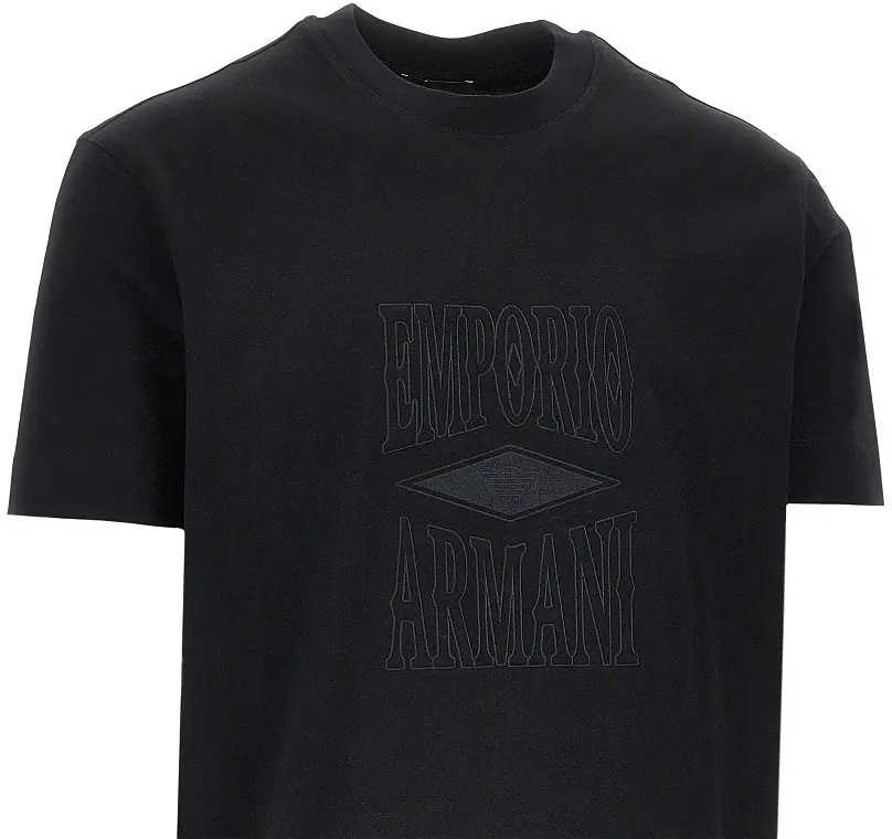 Tricou Jersey T-shirt with embossed logo - Img 2