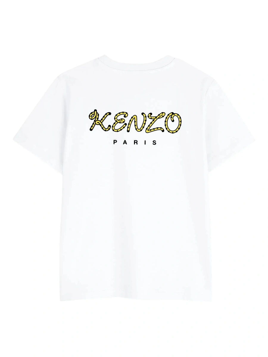 Tricou Kenzo alb din bumbac - Img 4