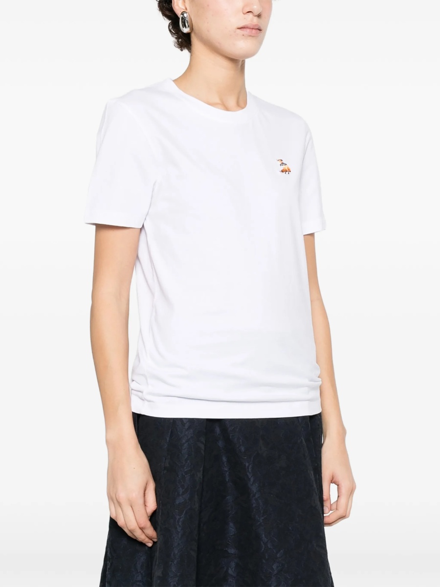 Tricou MAISON KITSUNÉ alb - Img 3