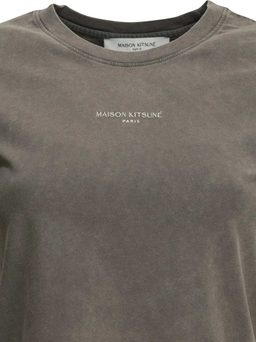 Tricou MAISON KITSUNÉ "Faded" Crew-Neck T-Shirt - Img 3
