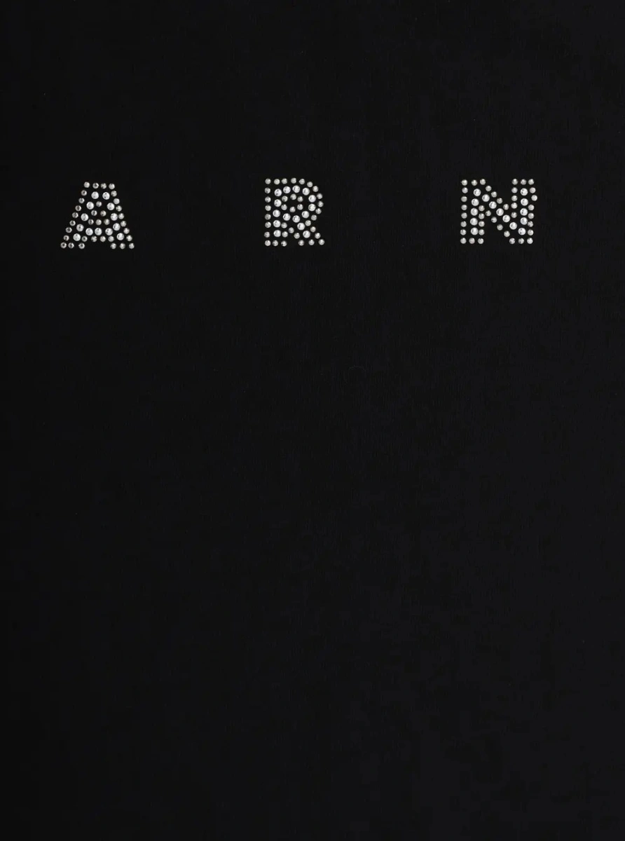 Tricou Marni negru din bumbac - Img 3