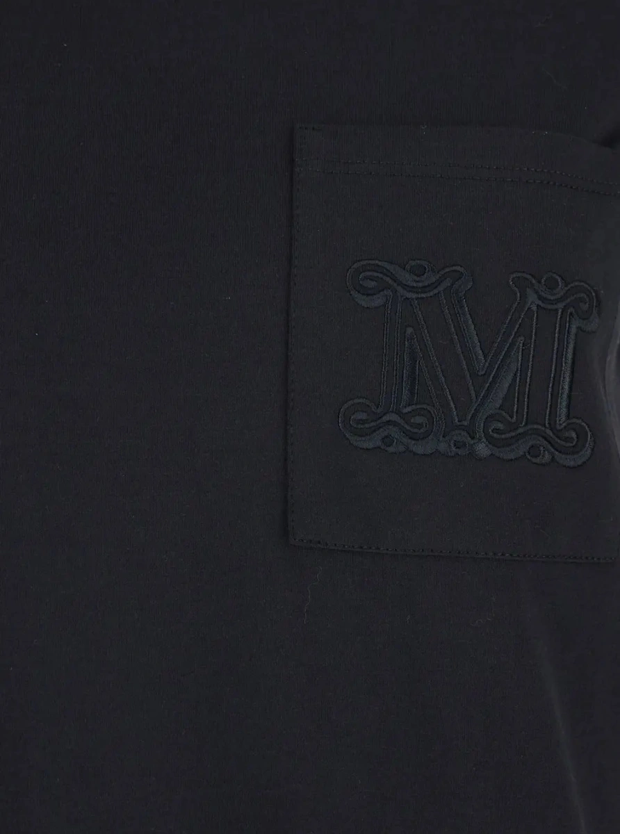 Tricou Max Mara negru din bumbac - Img 3