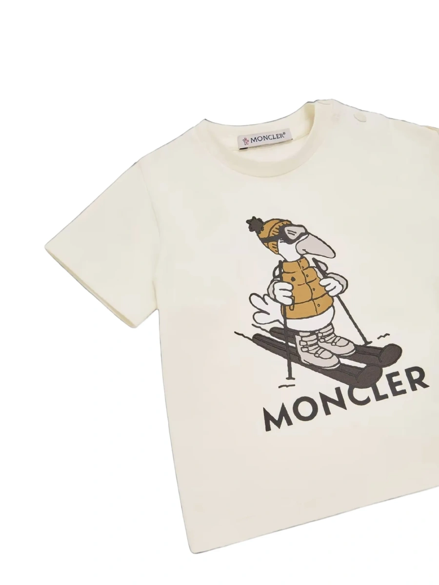 Tricou Moncler alb - Img 3