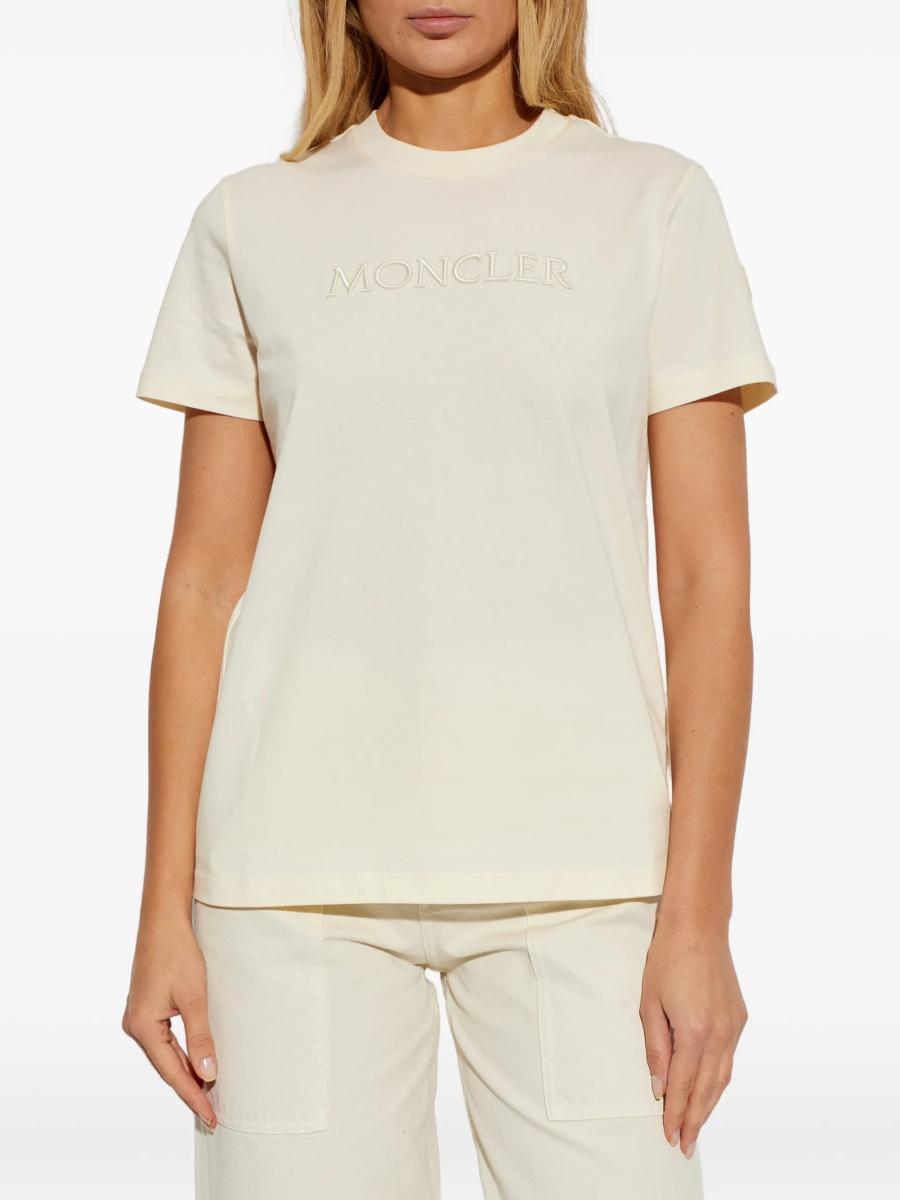 Tricou Moncler neutru din bumbac - Img 7