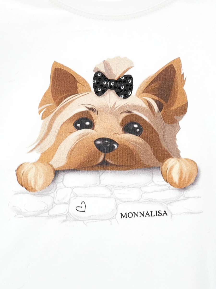 Tricou Monnalisa alb - Img 3