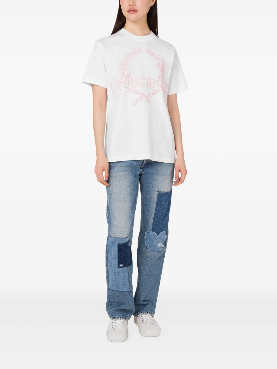 Tricou Moschino alb - Img 2
