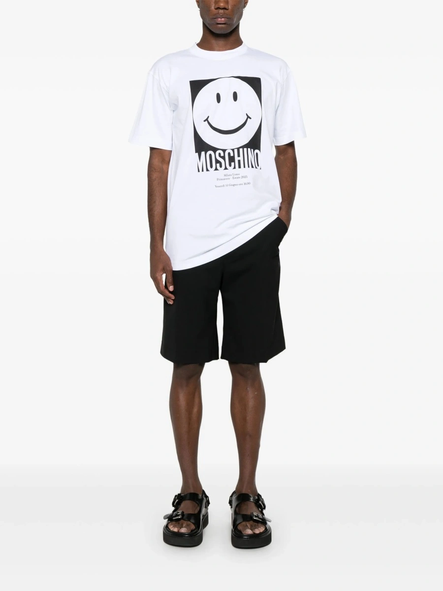 Tricou Moschino alb - Img 2
