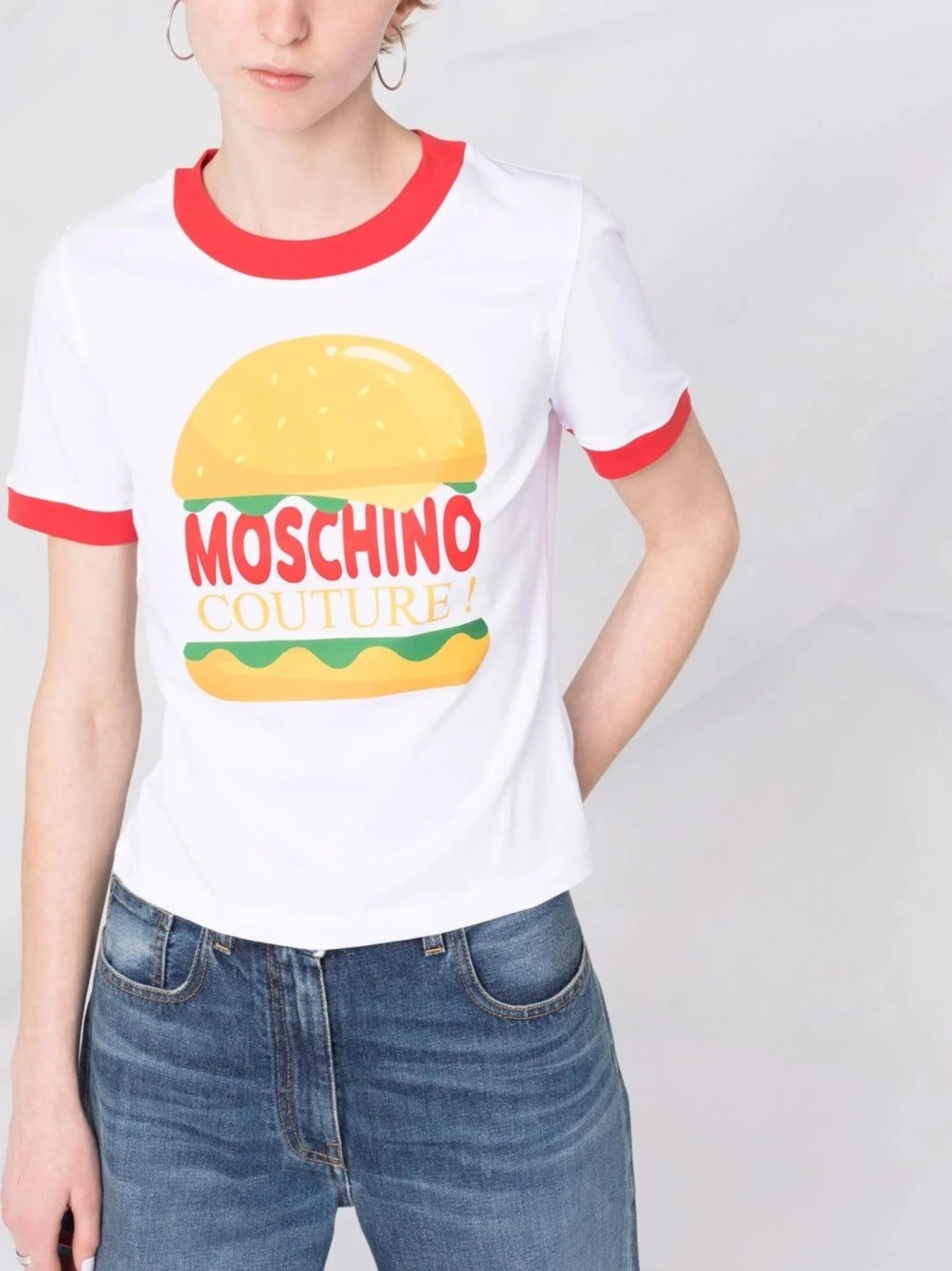 Tricou Moschino alb - Img 7