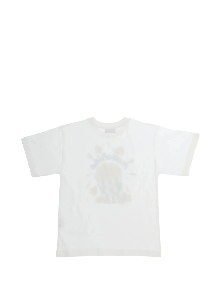 Tricou MoschinoS alb din bumbac - Img 4
