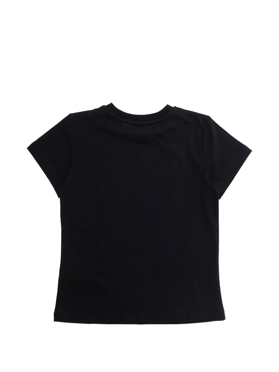Tricou MoschinoS negru din bumbac 'Logo' - Img 4