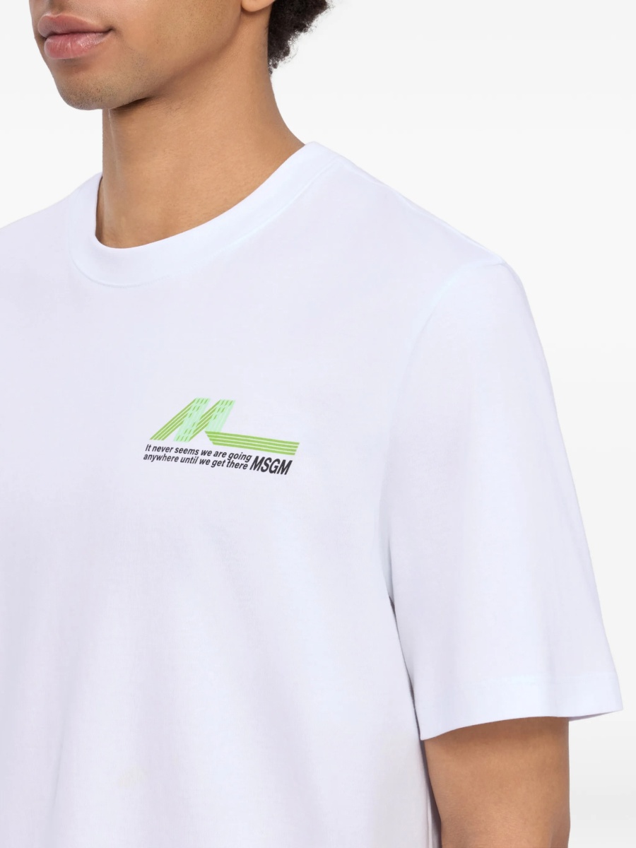 Tricou MSGM alb - Img 5