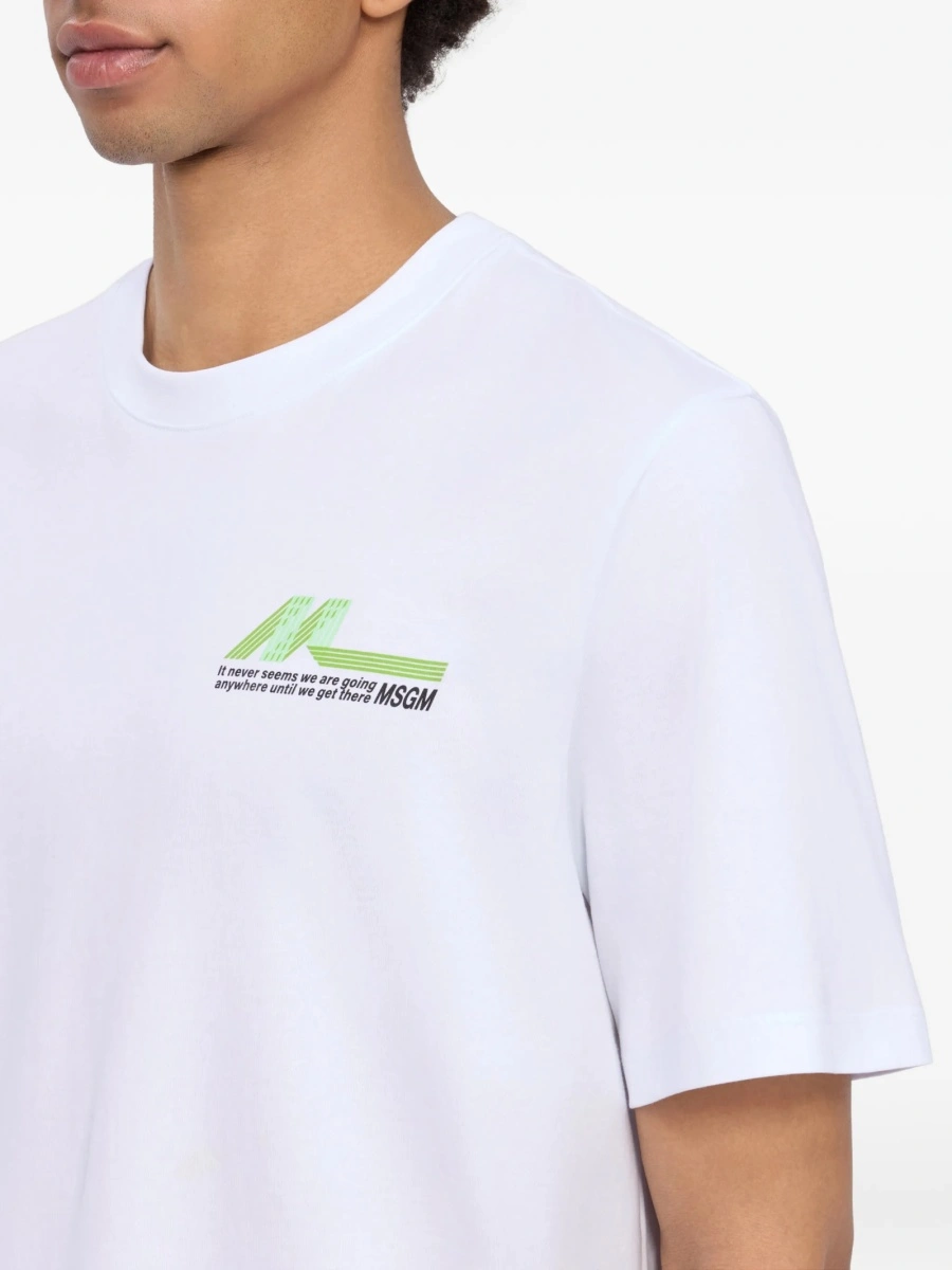 Tricou MSGM alb - Img 5