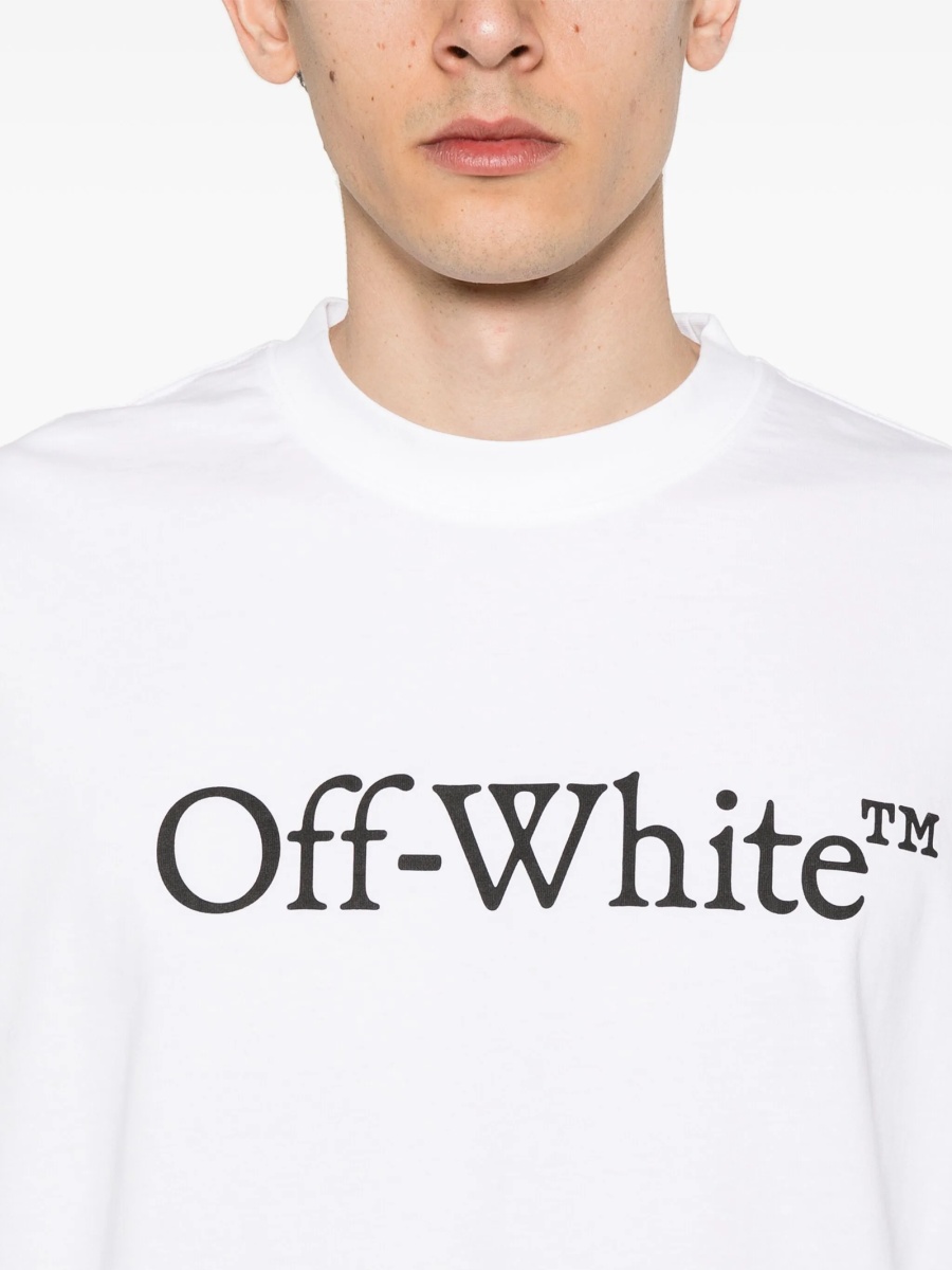 Tricou Off-White Bookish alb - Img 5