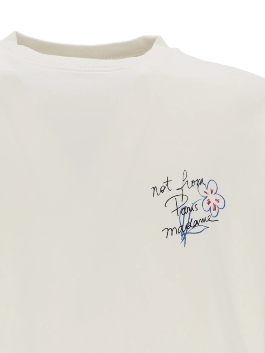 Tricou OFF WHITE Esquisse Slogan Long Sleeve T-shirt - Img 3