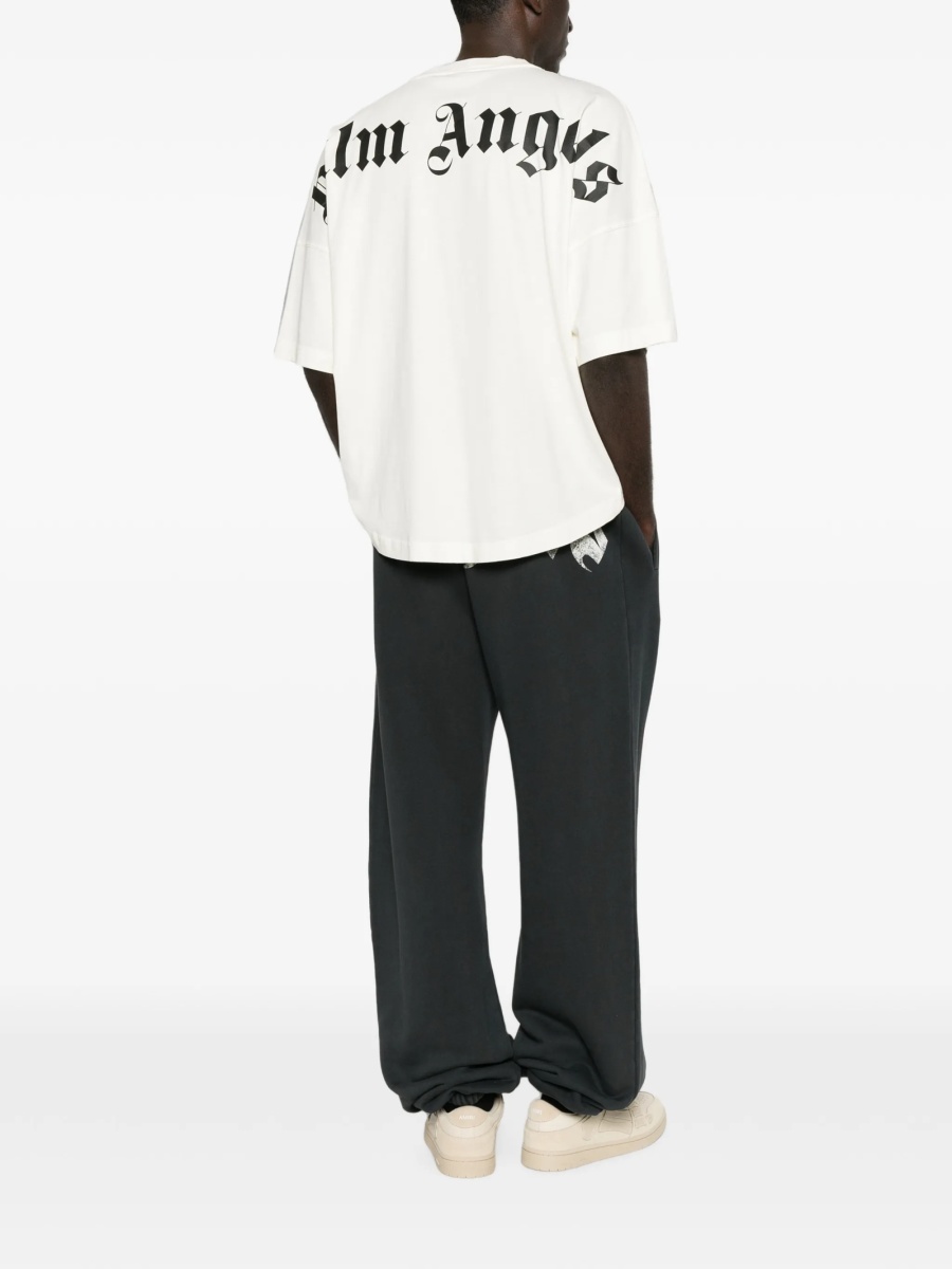 Tricou Palm Angels alb din bumbac - Img 2