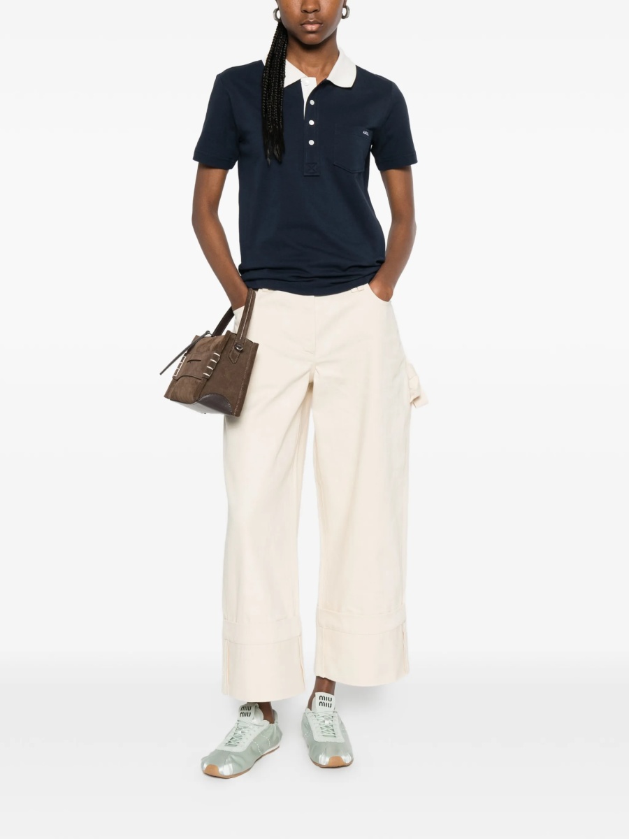 Tricou Polo A.P.C. albastru - Img 2
