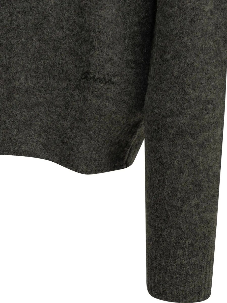 Tricou polo AMI Paris gri - Img 4