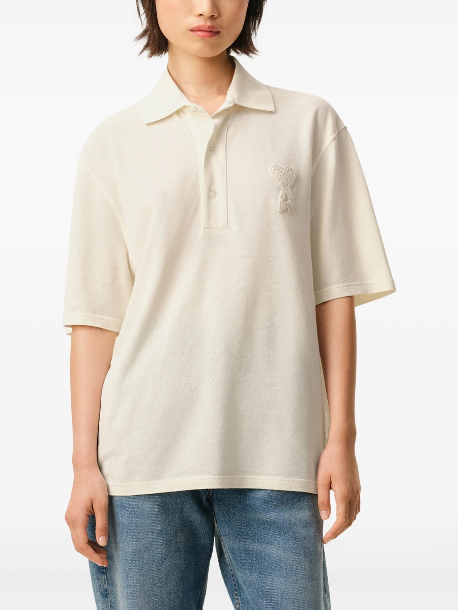 Tricou Polo AMI Paris neutru - Img 3