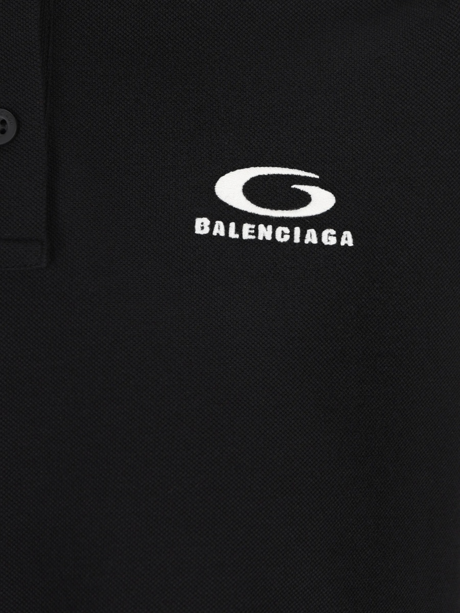 Tricou Polo Balenciaga negru - Img 3