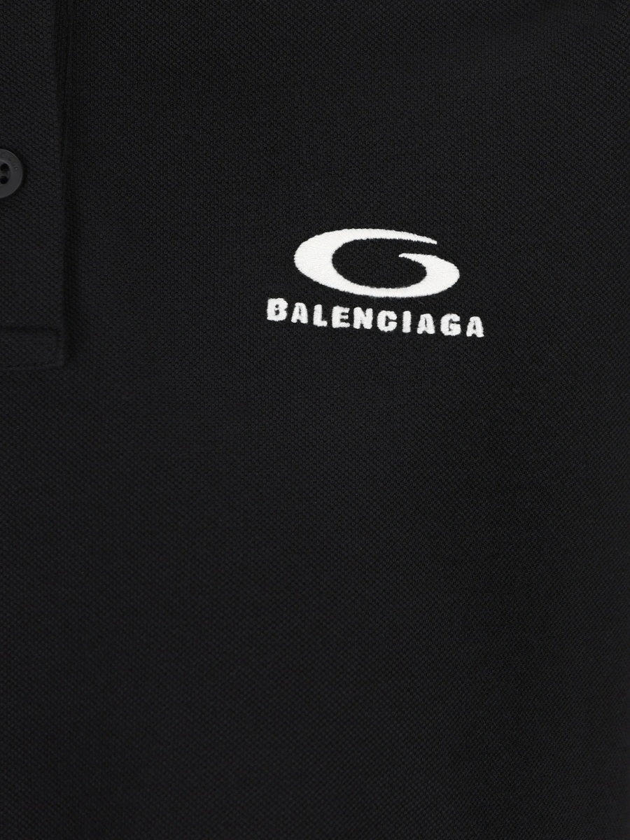 Tricou Polo Balenciaga negru - Img 3