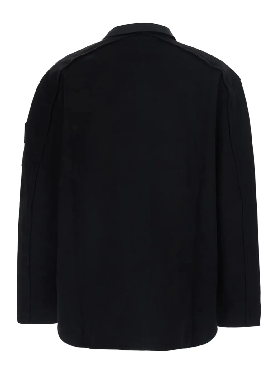 Tricou polo Bottega Veneta negru din bumbac - Img 2