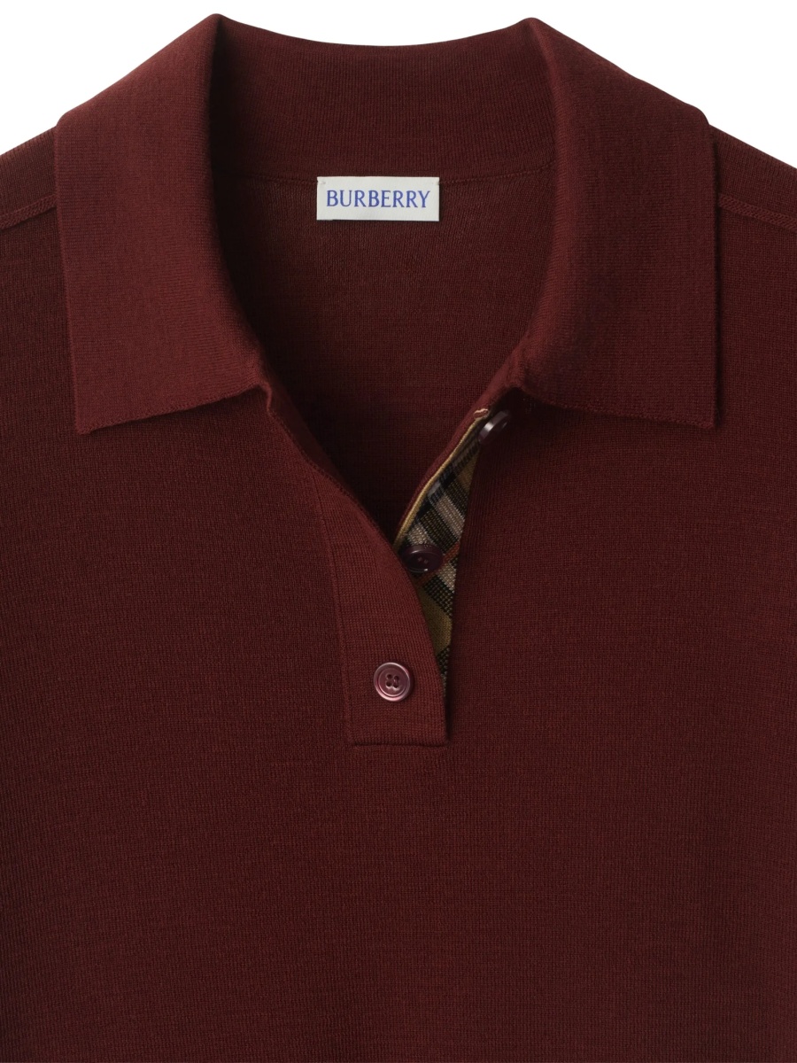 Tricou Polo Burberry maro - Img 2