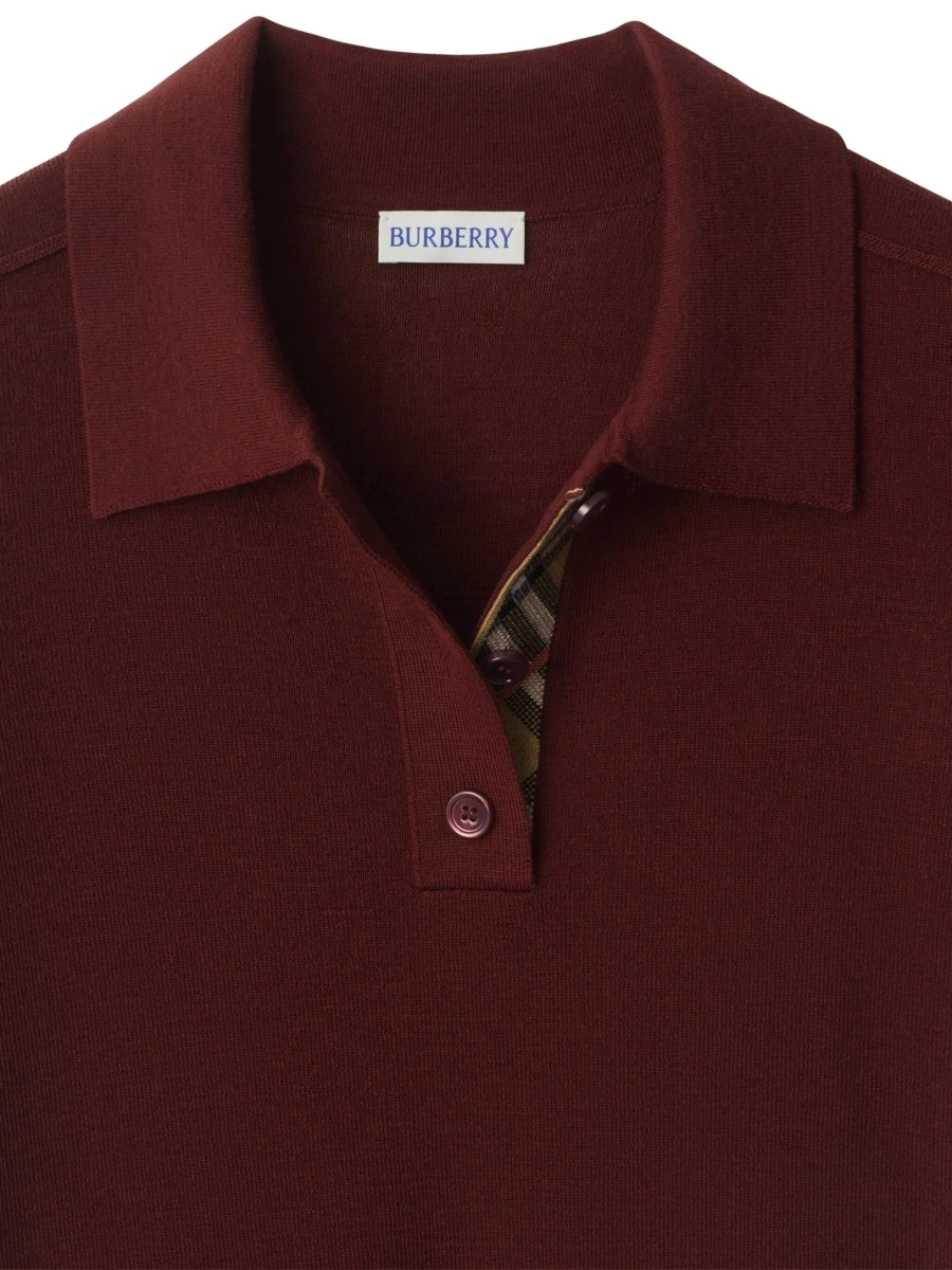 Tricou Polo Burberry maro - Img 2