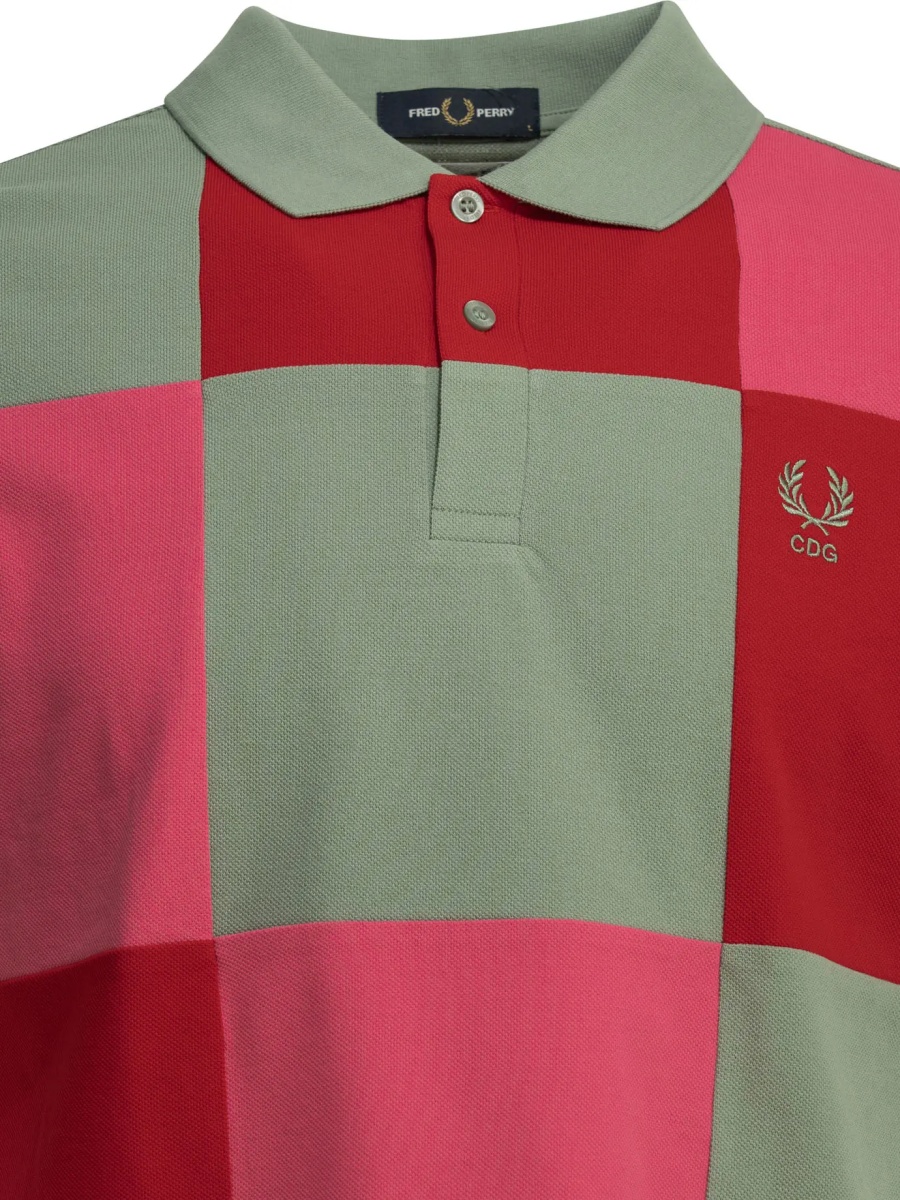 Tricou Polo Comme Des Garçons Shirt x Fred Perry button-down polo shirt - Img 3