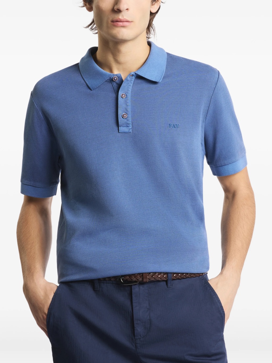 Tricou Polo Fay albastru - Img 3