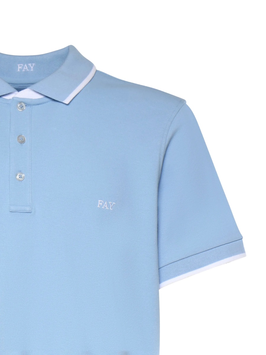 Tricou Polo Fay albastru - Img 3