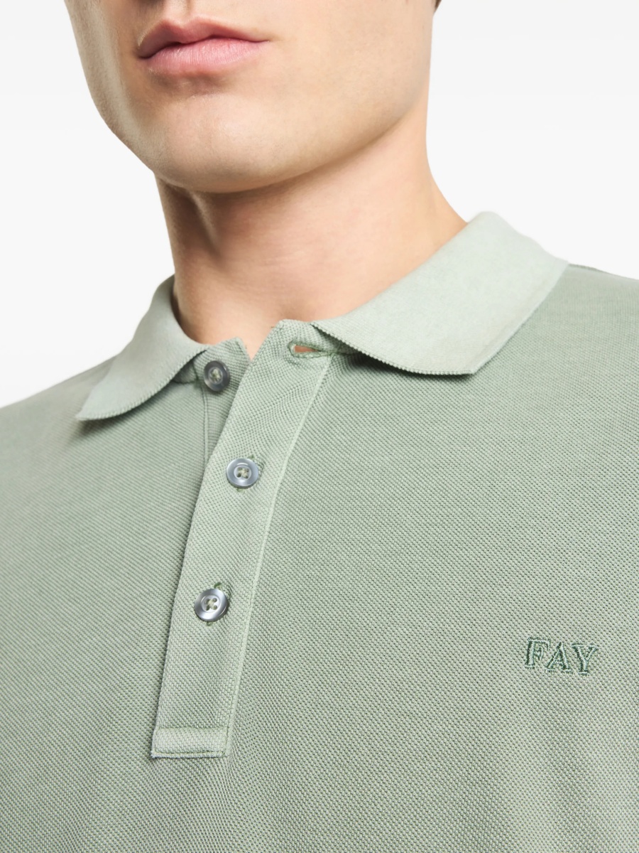 Tricou Polo Fay verde - Img 5
