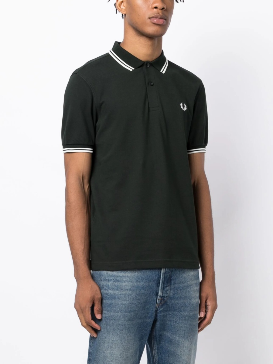 Tricou Polo Fred Perry verde - Img 3