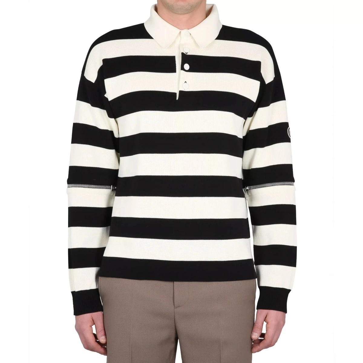 Tricou Polo Gucci Striped Cotton Polo - Img 2
